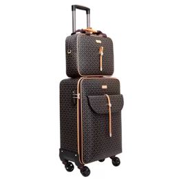 Suitcases XQ Luggage Small Suitcase Password Korean Female 16/20/24 Inch Retro With Rubber Mute Universal Wheels