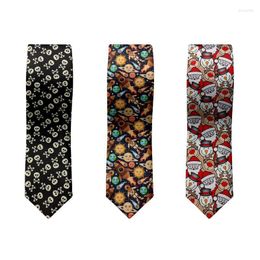 Bow Ties Fashion Lively Christmas Print Men's Necktie Casual 8 Cm Slim Business Accessories Tie Funny Party Wedding Gentleman Ideas Donn22