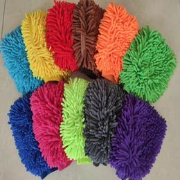 Double sided chenille cleaning gloves Strong absorbent car cleaning-gloves Household dust removal and cars washing-gloves T9I002026