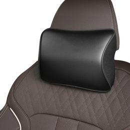 1PC NAPPA Leather Car headrest original neck pillow waist cushion For BMW M X5 X6 iX3 1 2 3 4 5 67 series Auto interior decoration accessories