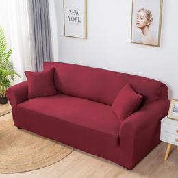 Chair Covers 1pc Solid Color Sofa For Living Room Elastic Corner Couch Cover Slipcovers Protector 1/2/3/4 Seat L Shape Buy 2pcsChair
