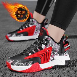 Athletic & Outdoor Boys Basketball Shoes For Kids Sneakers Thick Sole Non-slip Children Sports Child Boy Basket Trainer Winter WarmAthletic