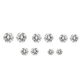 Crystal Simulated Stud Earrings Set Women Jewellery Accessories Piercing Ball Stud Earring kit Bijuteria broncos