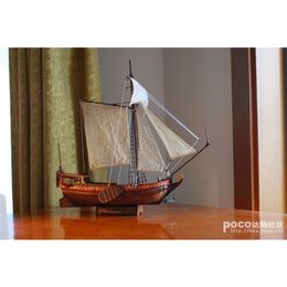 NIDALE Model Hobby sailboat model kit The Dutch royal yacht 1678 Ship wooden English instruction 220715