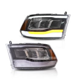 Led Headlight Streamer Turn Signal Front Lamp For Dodge RAM 1500/2500/3500 Car Head Light For Classic