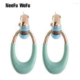 Dangle & Chandelier NeeFu WoFu Oval Ethnic Earrings Zinc Alloy Earring Large Dripping Big Woman Brinco Ear Oorbellen Christmas GiftDangle Ki