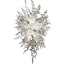 Pendant Lamps White Color Chandeliers Art Lighting Hand Blown Glass Chandelier LED Lights For Living Room DecorationPendant