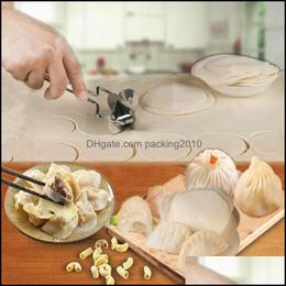 Baking Pastry Tools Bakeware Kitchen Dining Bar Home Garden Grade Stainless Steel Dumpling Skin Cutter Hine Pie Ravioli Mo Dhqsj