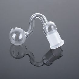 10mm 14mm 18mm Clear Pyrex Glass Oil Burner Pipes Unique Shape Small Mini Handful Portable Dab Oil Rigs Smoking Accessories SW40