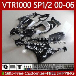 Body Kit For HONDA VTR1000 RTV1000 RC51 00 01 02 03 04 05 06 Bodywork 123No.64 VTR 1000 SP1 SP2 2000 2001 2002 2003 2004 2005 2006 VTR-1000 2000-2006 Fairing Sevenstars