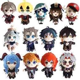 Game Genshin Impact Arataki itto Hu Tao XIAO Zhongli Morax Kamisato Ayato Tartaglia Klee Barbatos Plush Doll Pillows Kids Gift 220815