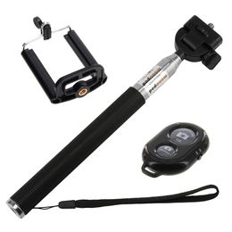 Fashion designer monopod selfie stick Bluetooth-compatible stick battery remote control shutter tripod for smartphone