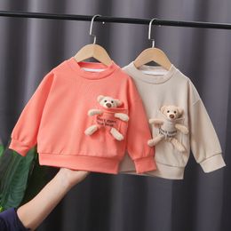 Hoodies & Sweatshirts Spring Autumn Toddler Baby Girl's T shirts Sweater Boy's L 220823