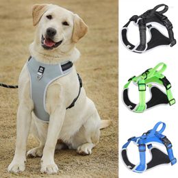 Dog Collars & Leashes Reflective Pet Harness No Pull Small Medium Large Naughty Vest Safety Vehicular Lead Walking Running Chest StrapDog