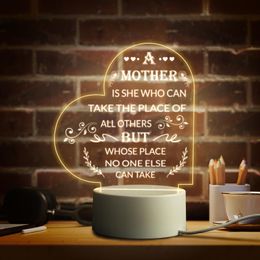 Night Lights Mom Gift Bedroom Lamp Light To Warm Room Decor Ornaments Personalised Birthday Christmas Gifts For Mother