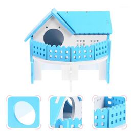 Small Animal Supplies Two-Storey Hamster House Delicate Hideout Pet Playing Hut Nest