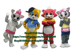 Mascot doll costume New Customized Cat Mascot Costume Rambo Cat Mascot Adult Size Cartoon Anime Christmas Celebration 1056