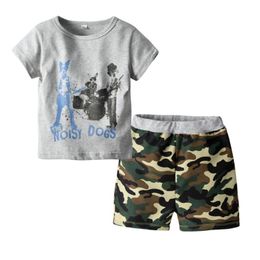 Clothing Sets Oklady 2022 Arrival Summer Children Suit Boys Clothes Set Boy T Shirt Camo Pants Cotton Children's SetClothing