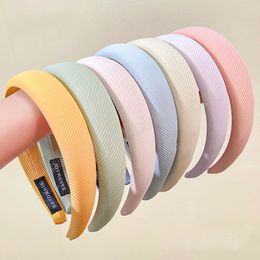 Korean Soft Solid Sponge Hair Bands Hoop For Women Girls Fashion Thicken Hairband Headband Headwear Hair Accessories