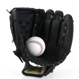left hand glove UK - Outdoor Sports Baseball Glove Softball Practice Equipment Size 9.510.511.512.5 Left Hand for Adult Man Woman Training 220531