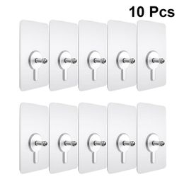 10pcs PunchFree NonMarking Screw Stickers Wall Picture Hook Invisible Traceless Hardwall Drywall Picture Hanging Kit 220527