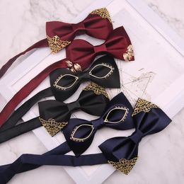 Bow Ties Linbaiway High-Quality Tie Men's Banquet Business Event Wedding Suit Shirt Texudo Polyester Bowtie Gravatas Para Homens GiftBow