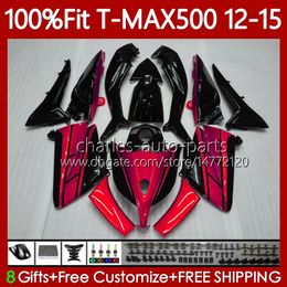 OEM Bodywork For YAMAHA TMAX MAX 500 MAX-500 TMAX-500 2012 2013 2014 2015 Fairings 113No.83 T MAX500 T-MAX500 12-15 TMAX500 Metal red 12 13 14 15 Injection mold Body