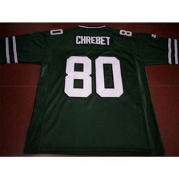 Mit Custom Men Youth women Vintage 1997 Wayne Chrebet #80 Football Jersey size s-4XL or custom any name or number jersey