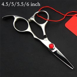 Upscale Professional Germany 440c 4.5/5/5.5/6 inch cut hair scissors cutting barber tools haircut shears hairdressing 220317