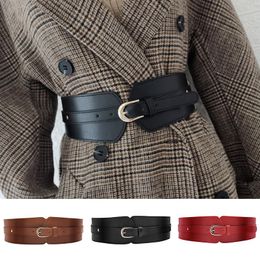 Belts Leather Waist Seal Suit Sweater Coat Dress Waistbands Ladies DIY Wild Stretchy Solid Casual Metal Buckle Corset BeltBelts