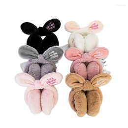 Berets Winter Warm Earmuffs Folding Fur Ear Muffs Cute Bow Fluffy Warmer Earflap Accessories For Children And AdultBerets BeretsBerets