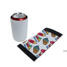 Sublimation Blank Beers Can Cover Beer Can Cooler Sleeves Collapsible Insulated Soda Covers DIY Weddings Bachelorette Party Favours JLA13410