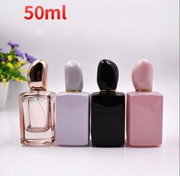 50ml large capacity square high-end perfume sub bottle cosmetics glass spray bottle wholesale