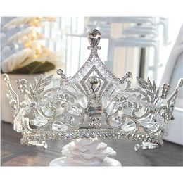 est Top Quality Bridal Crowns Bling Crystals Headpieces Wedding Crown Tiara Party Accessories W220324