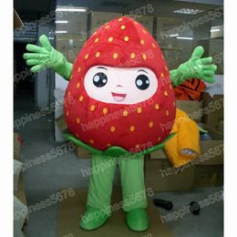 Performance Strawberry Mascot Costumes Halloween Christmas Cartoon Character Outfits Suit Advertising Carnival Unisex Adults Outfit