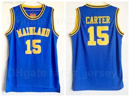 Men Punahou High School Vince Carter Jerseys 15 Basketball University Colour Blue Team Sports Pure Cotton Stitched And Sewing Breathable Good Quality On Sale