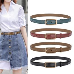 Belts Vitnage Plain Real Cow Leather Waist Belt For Women Japanese Causal Style Jeans Pants Strap Cowskin Dress DecorationBelts