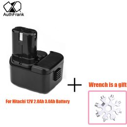 For Hitachi EB1214S Battery Replacement 12V 2.0 3.0Ah Rechargeable Battery for C5D DS12DVF3 EB1212S R 9D DS12DVF 322629 Tools