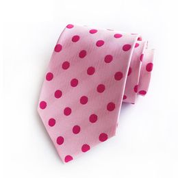 Bow Ties Pink Neck Tie Male Dot For Men Necktie Accessories 8cmBow