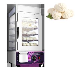 Commercial 5-Layer Bun Steam Machine Steamed Buns Furnace Steamed Bread Dumpling Food Warmer Kitchen Food Processor