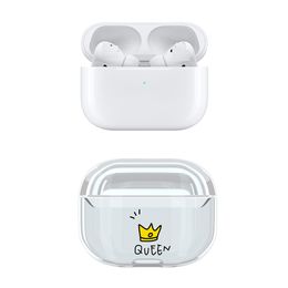 Fashion Cartoon Earphone Protector Cases For Apple AirPods 3 1 2 Accessories Clear Transparent Bluetooth Earphones Covers For air pod AirPod Pro 3gen Skin