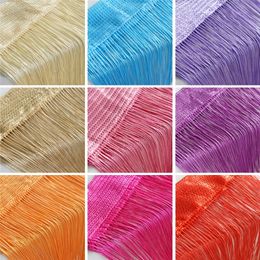 100CM X 200CM Thread Curtains Screen Ribbon String Divider Blind for Living Room Door Wall Window Panel Tassel Curtain 220525