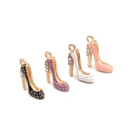 Pendant Necklaces DoreenBeads 1 Set Fashion Mixed Colour High-Heeled Shoes For Bracelet Earrings DIY Making Findings Creative