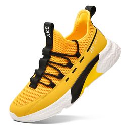 yakuda online men Fashionable Fashion sneakers light running shoes Hot shoe in Europe and America popular sports Footwear Sneaker Wpa20615 Yellow