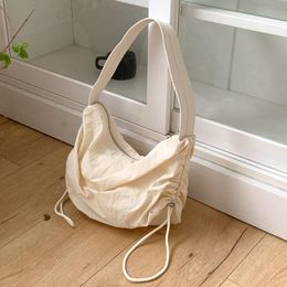 Evening Bags Nylon Women's Bag Zipper Drawstring Middle Shoulder Crossbody Japan Plicated Ladies Handbags Whole SaleEvening