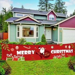 Merry Christmas Banner Christmas Decorations for Home Outdoor Store Banner Flag Pulling Navidad Natal Decor Year 201203