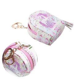 Storage Bags Mini Cute Coin Purse Cartoon Animal PU Leather Zipper Money Bag Women Girl Multipurpose Portable Keychain Wallet Perfect GiftSt