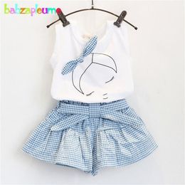 Summer Baby Girls Clothes Toddler Clothing Vest Shorts 2PCS set Children Costume 0 7Year Infant Outfits kidswear BC1152 220620