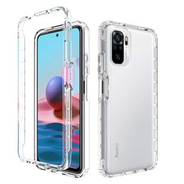 Robust 2 In 1 Cases Transparent Acrylic Anti-shock Cover Soft And Shockproof Armour For Xiaomi Redmi Note 10 4g 10s