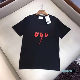 2022-Mens Tshirts Sport Short Sleeve Black Top T Shirt High Quality Classic Letter Printed Solid Color Tshirt Big Brands Streetwear Outfits